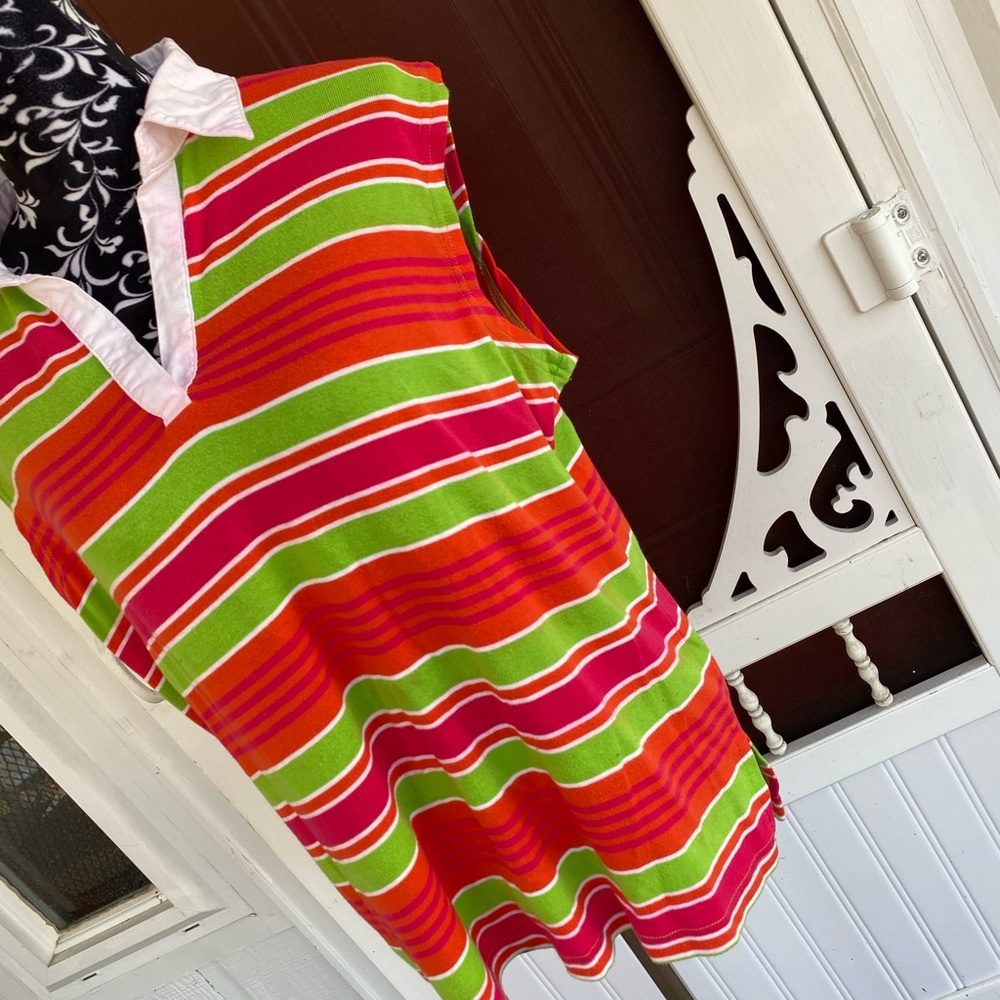 Fiorlini International Plus Women's Sleeveless Striped Top Size 18/20W - Picture 5 of 11